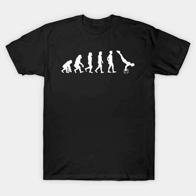 Evolution Calisthenics Equipment Body Weight Exercise T-Shirt by sBag-Designs